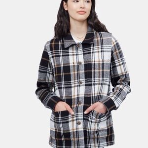 Tentree Flannel Utility Jacket Women's Organic Cotton Shacket